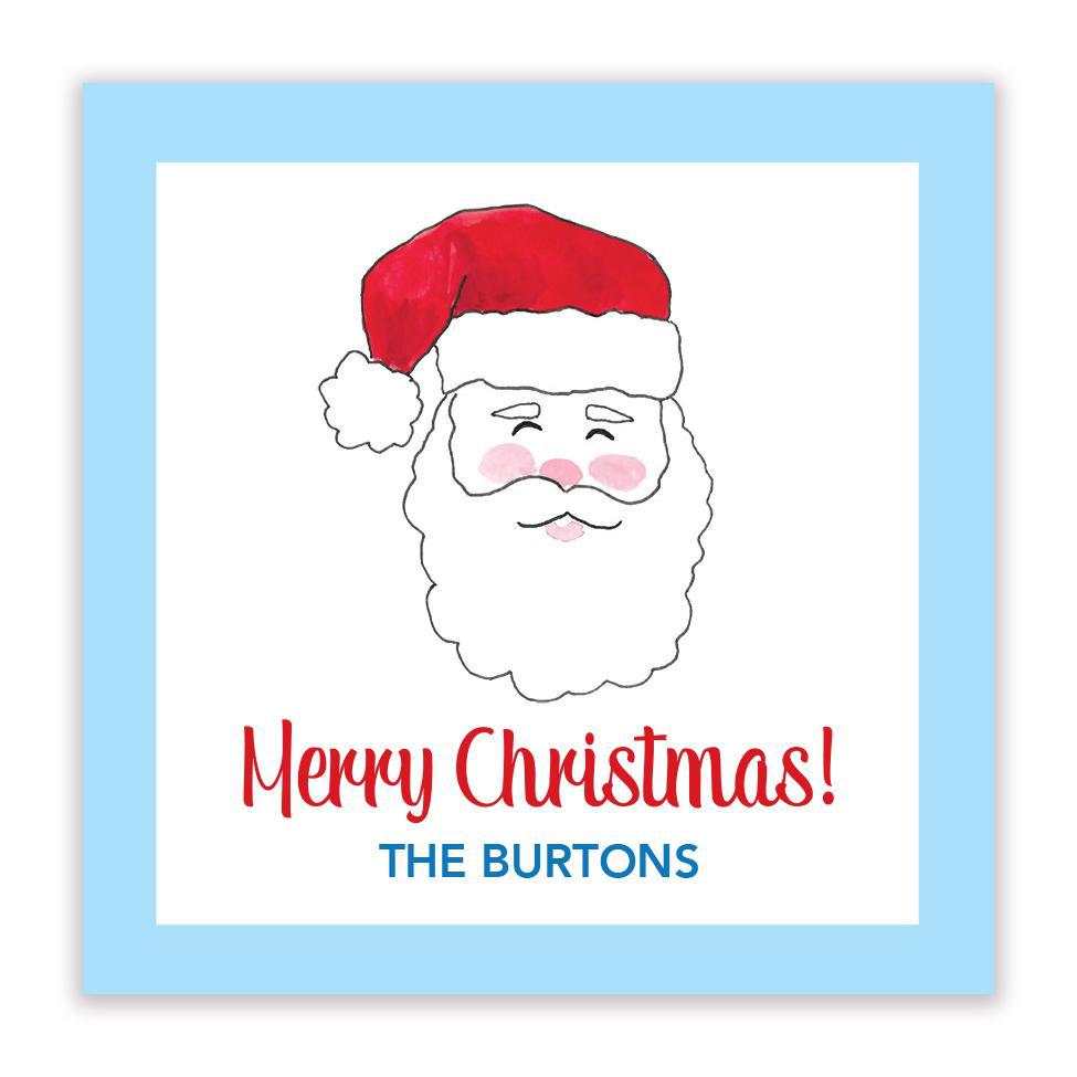 Jolly St Nick gift sticker - Kelly Hughes Designs