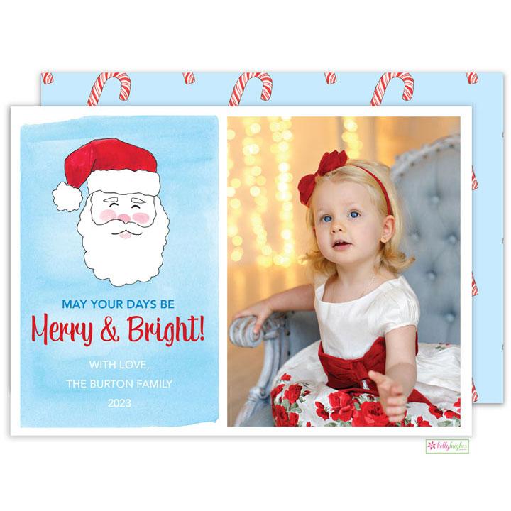 Jolly St Nick Holiday Card - Kelly Hughes Designs