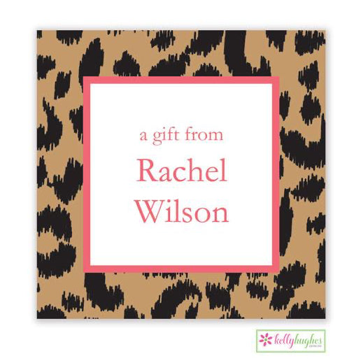 Leopard Gift Stickers - Kelly Hughes Designs