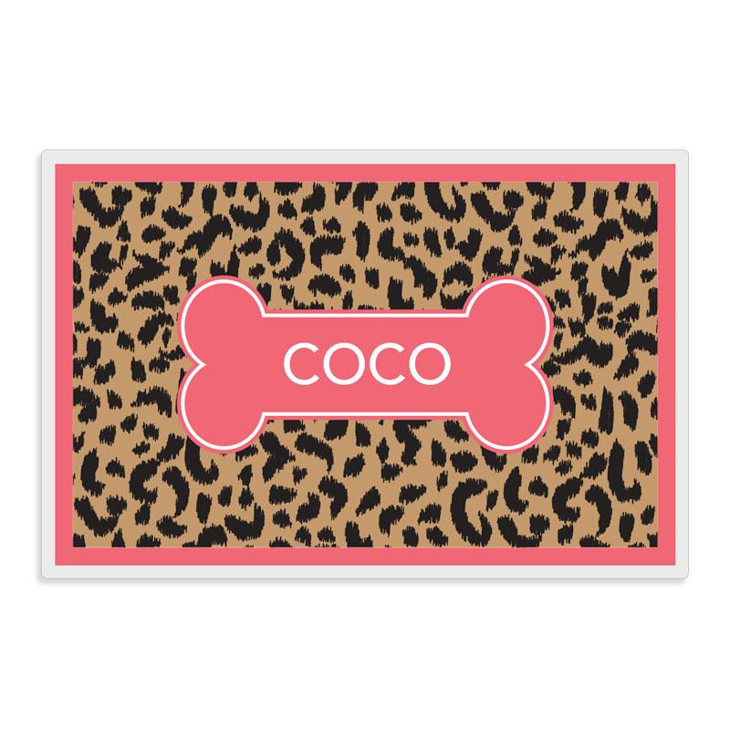 Leopard Print Pet Mat - Kelly Hughes Designs