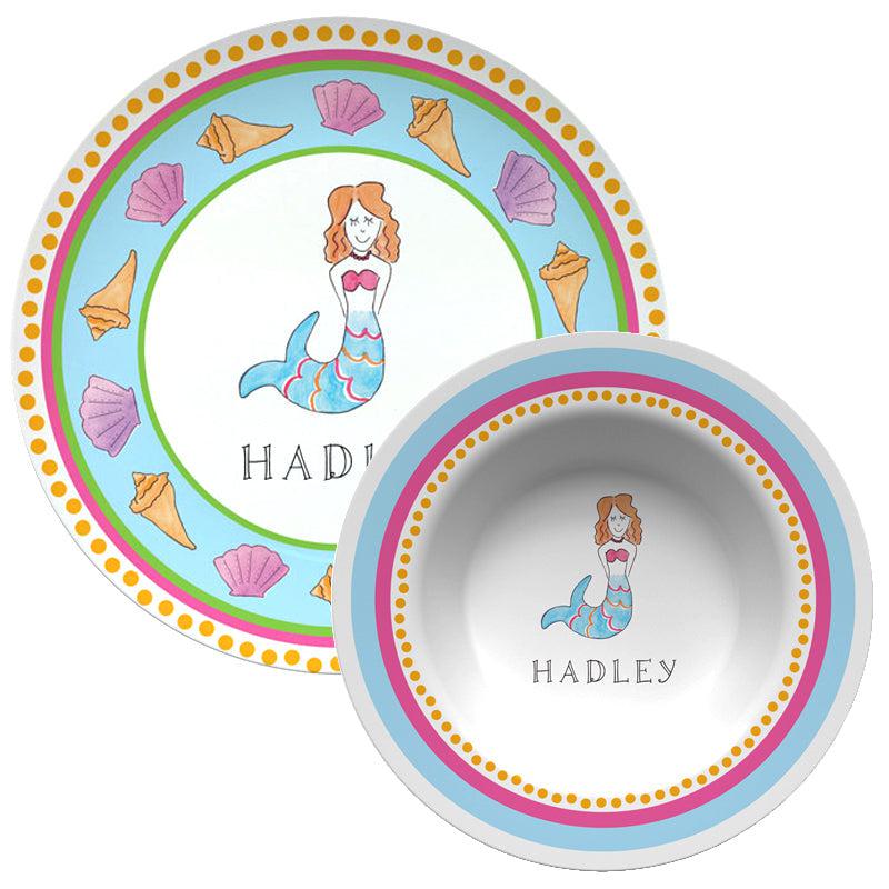 Mermaid Kids Dinnerware - Kelly Hughes Designs