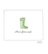 Rain Boots Folded Note Cards