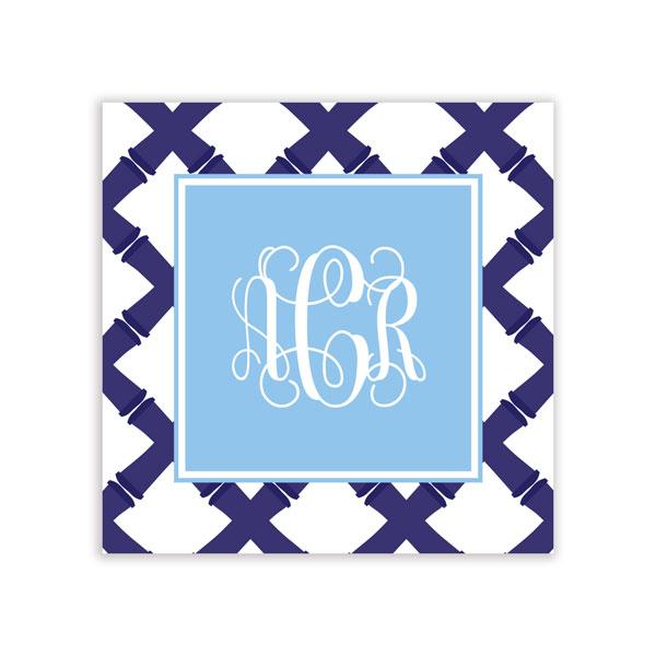 Navy Bamboo Enclosure Card - Kelly Hughes Designs
