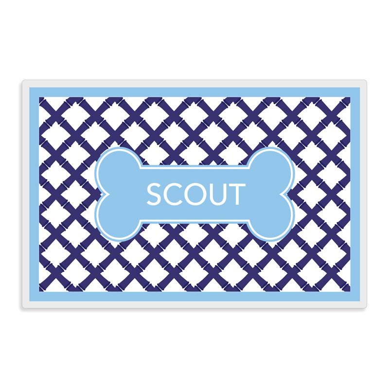 Navy Bamboo Pet Mat - Kelly Hughes Designs