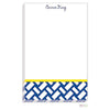 Navy Basketweave Notepad - Kelly Hughes Designs