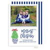 Navy Christmas holiday card - Kelly Hughes Designs