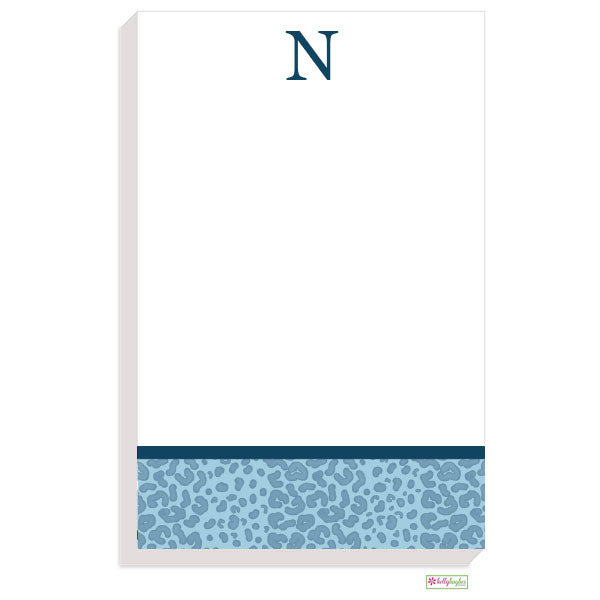 Wild Print Blue Notepad