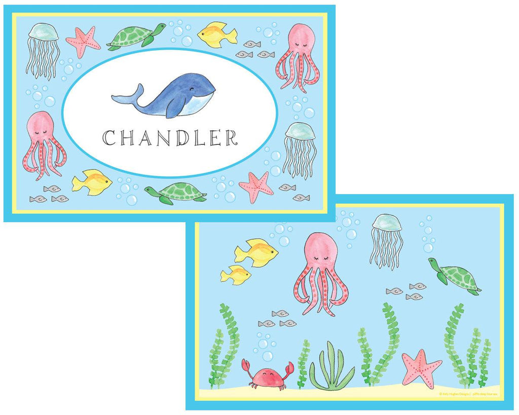 Ocean Life Kids Dinnerware - Kelly Hughes Designs