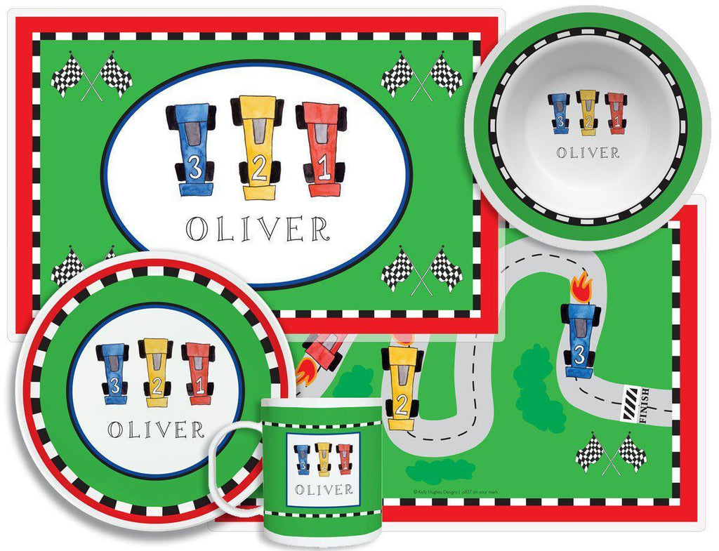 On Your Mark Kids Dinnerware - Kelly Hughes Designs