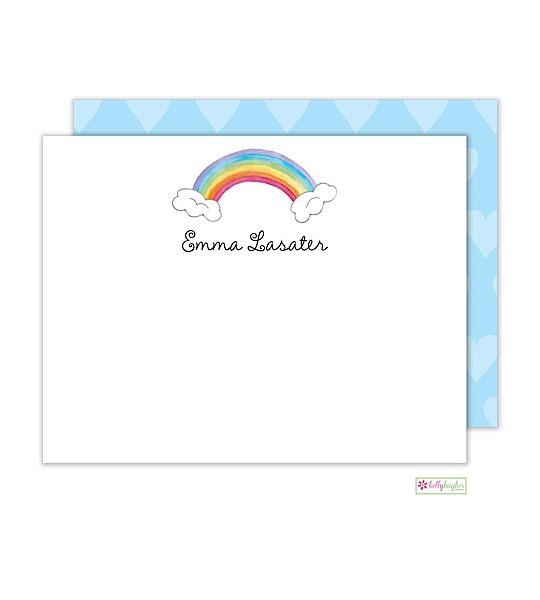 Over The Rainbow Kids Flat Note Cards - Kelly Hughes Designs