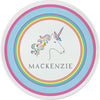 Over the Rainbow Kids Plate - Kelly Hughes Designs