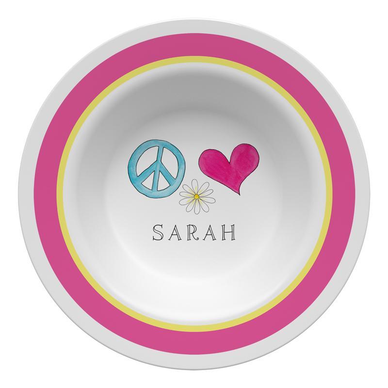 Peace Love Eat Kids Dinnerware - Kelly Hughes Designs