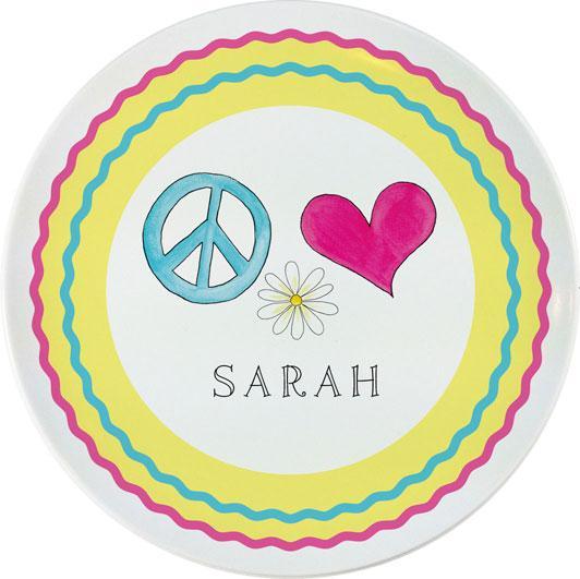 Peace Love Eat Kids Dinnerware - Kelly Hughes Designs