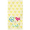 Peace & Love Kids beach towel - Kelly Hughes Designs