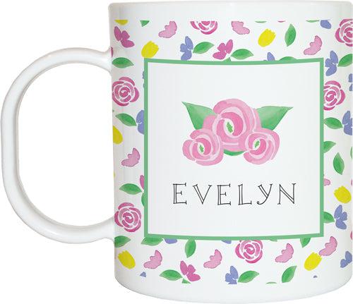 Pink Blooms Kids Dinnerware - Kelly Hughes Designs