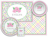 Pink Blooms Kids Dinnerware - Kelly Hughes Designs