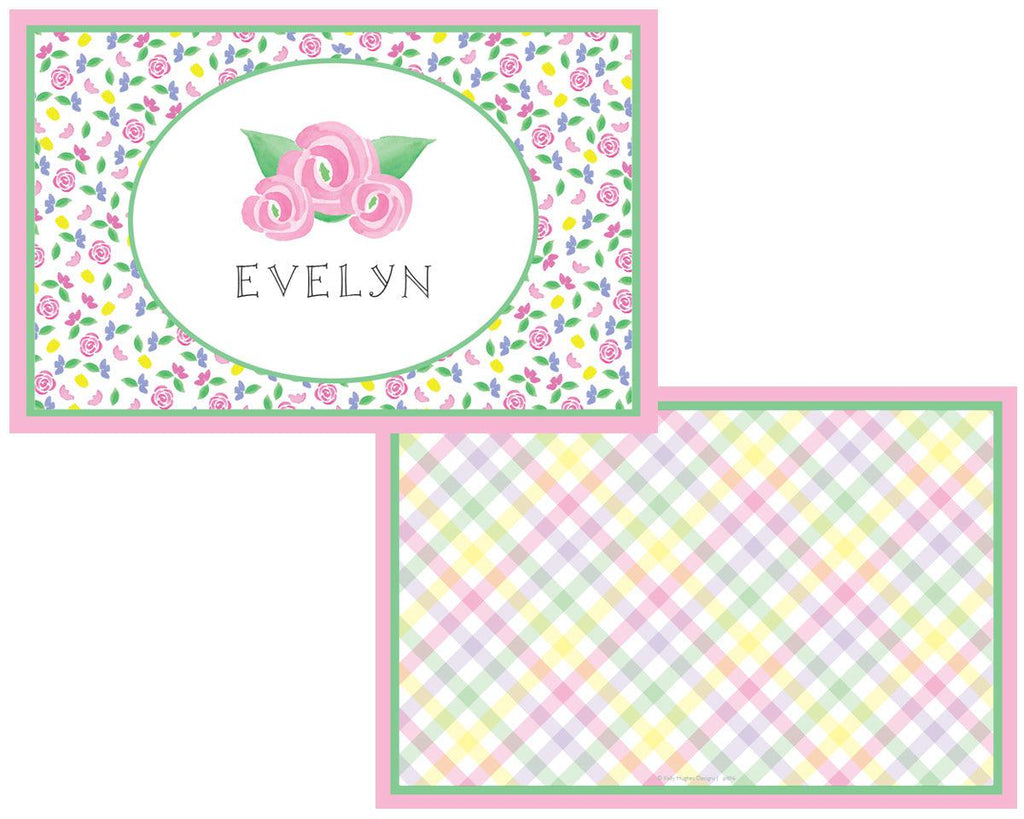 Pink Blooms Kids Dinnerware - Kelly Hughes Designs