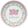 Pink Blooms Kids Plate - Kelly Hughes Designs