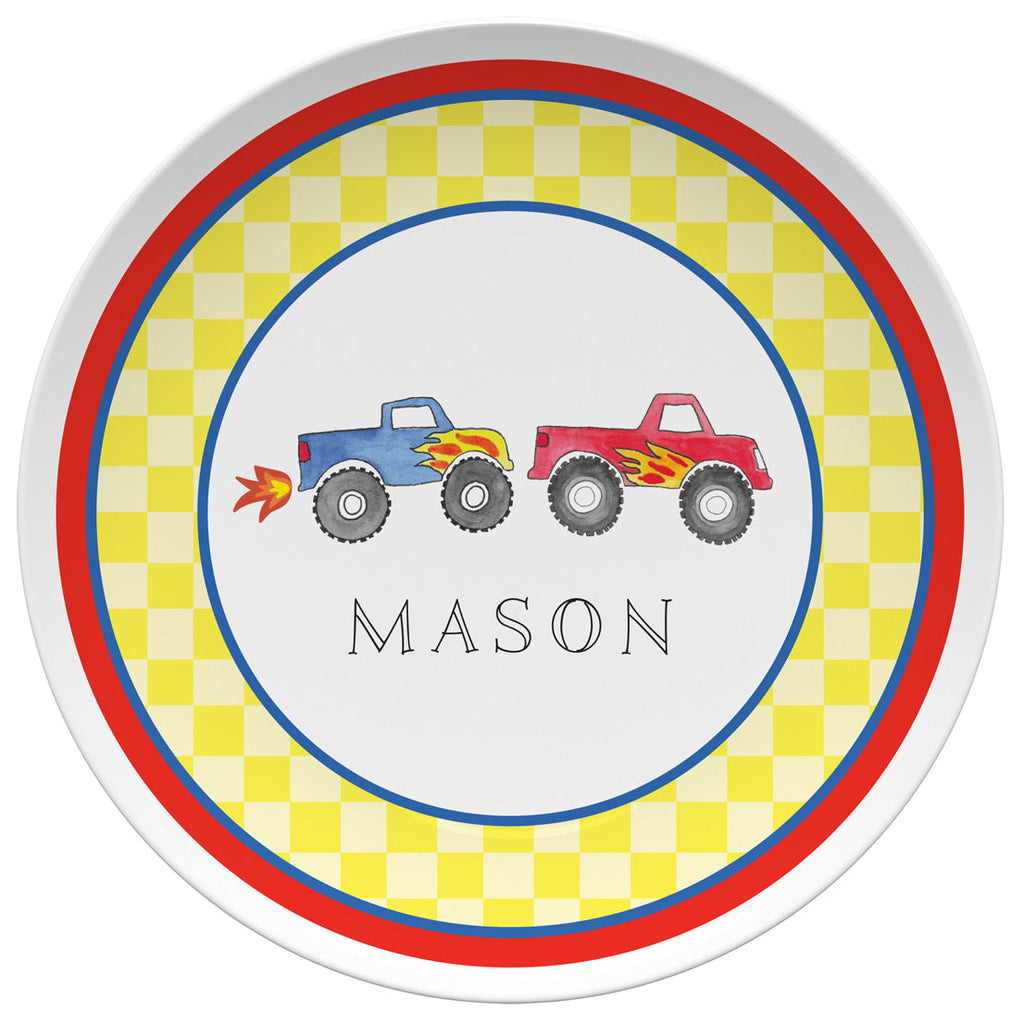 Monster Trucks Kids Plate