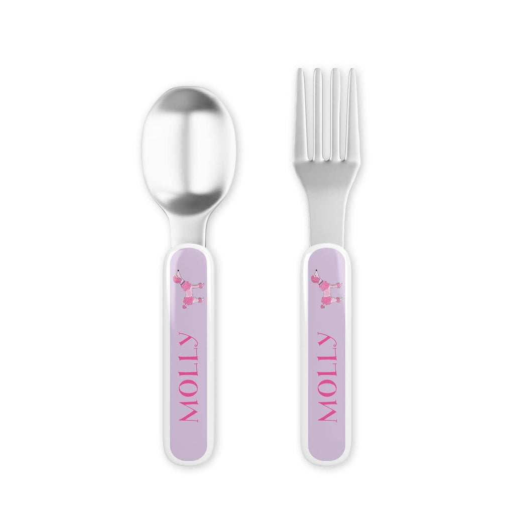 Poodle in Paris Kids Dinnerware - Kelly Hughes Designs