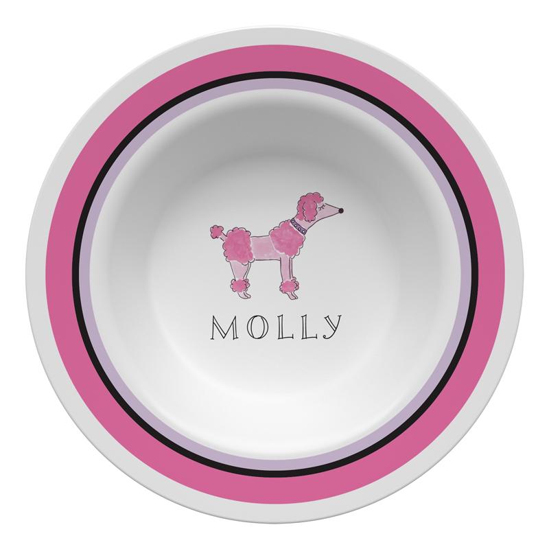 Poodle in Paris Kids Dinnerware - Kelly Hughes Designs