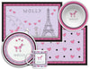 Poodle in Paris Kids Dinnerware - Kelly Hughes Designs