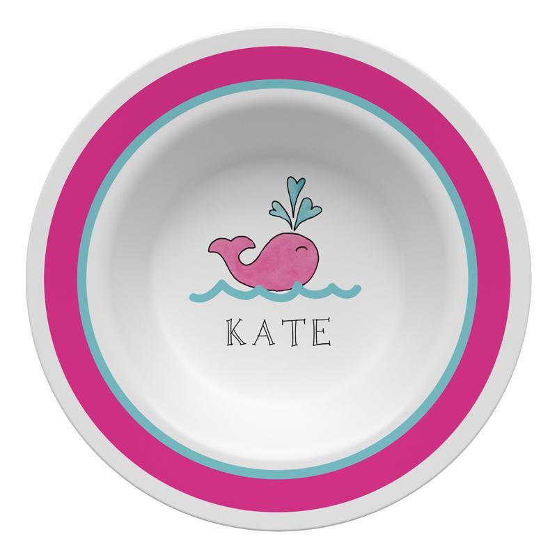 Preppy Whale Kids Dinnerware - Kelly Hughes Designs