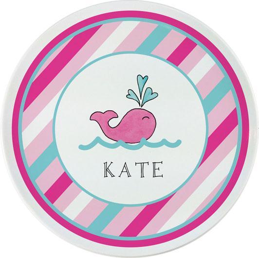 Preppy Whale Kids Dinnerware - Kelly Hughes Designs