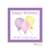Purple Birthday Kids Gift Stickers - Kelly Hughes Designs