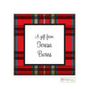 Red Plaid Enclosure Card - Kelly Hughes Designs