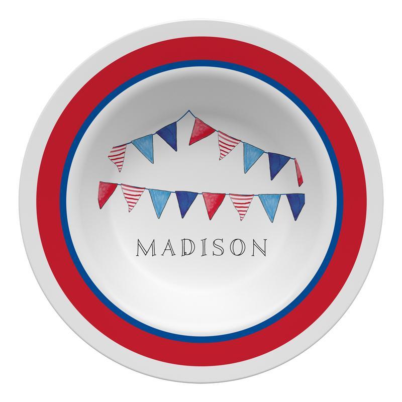 Red White & Blue Flags Dinnerware - Kelly Hughes Designs