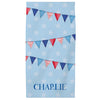 Red White & Blue Kids beach towel - Kelly Hughes Designs