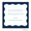 Navy Scallop gift sticker
