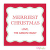 Red Scallop gift sticker