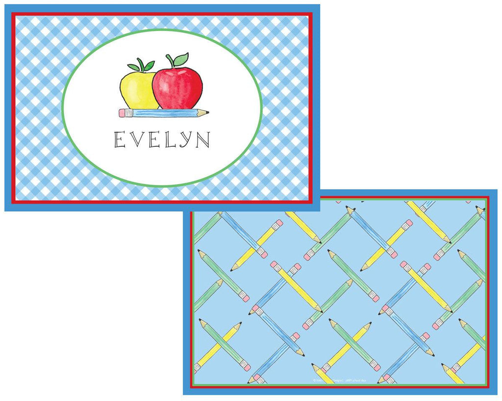 School Days Kids Dinnerware - Kelly Hughes Designs