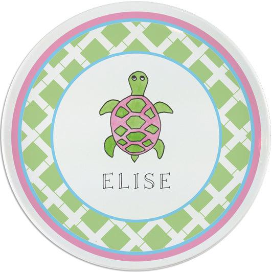 Sea Turtle Kids Plate - Kelly Hughes Designs