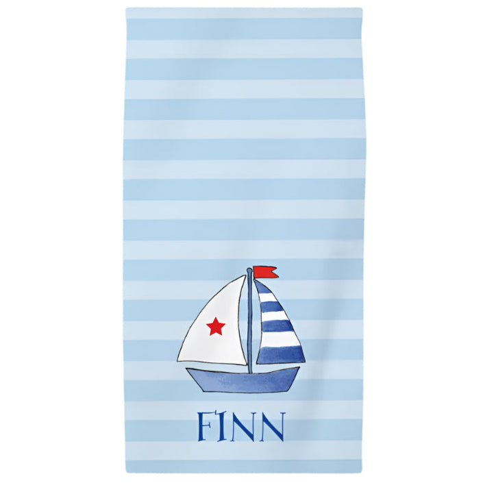 Set Sail Kids beach towel - Kelly Hughes Designs