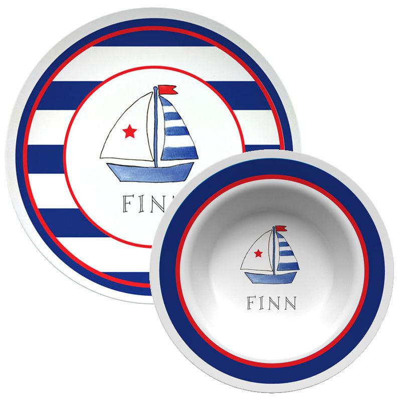 Set Sail Kids Dinnerware - Kelly Hughes Designs
