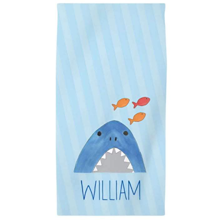 Sharks & Minnows Kids beach towel - Kelly Hughes Designs