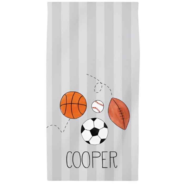 Sports Fan Kids beach towel - Kelly Hughes Designs