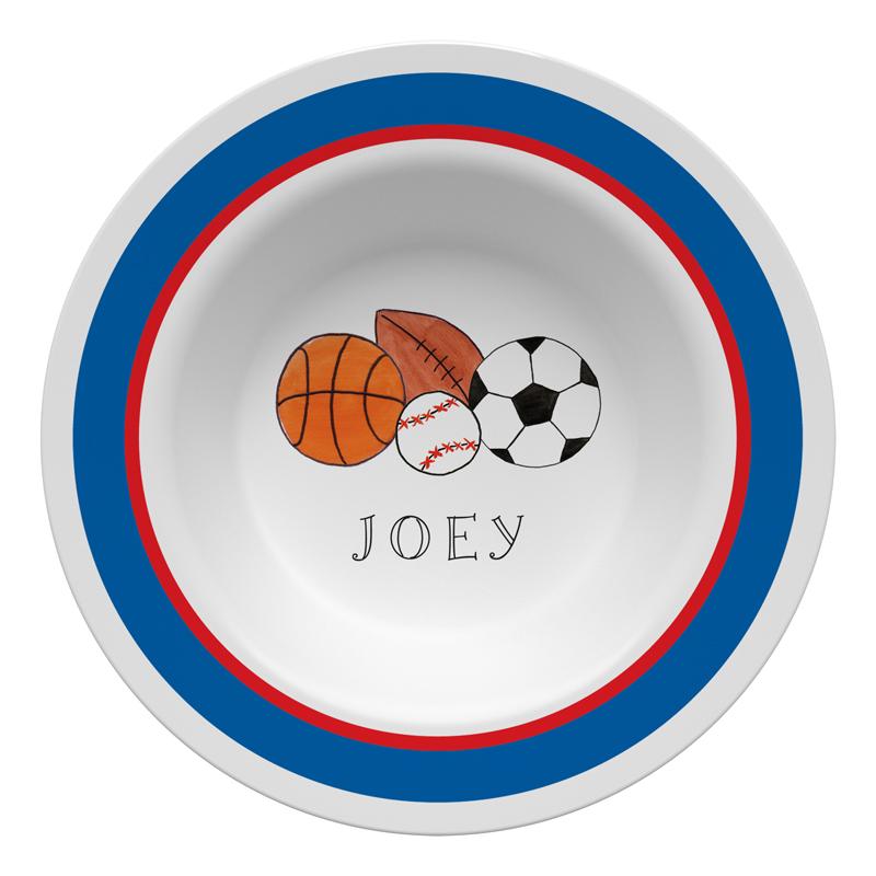 Sports Fan Kids Dinnerware - Kelly Hughes Designs