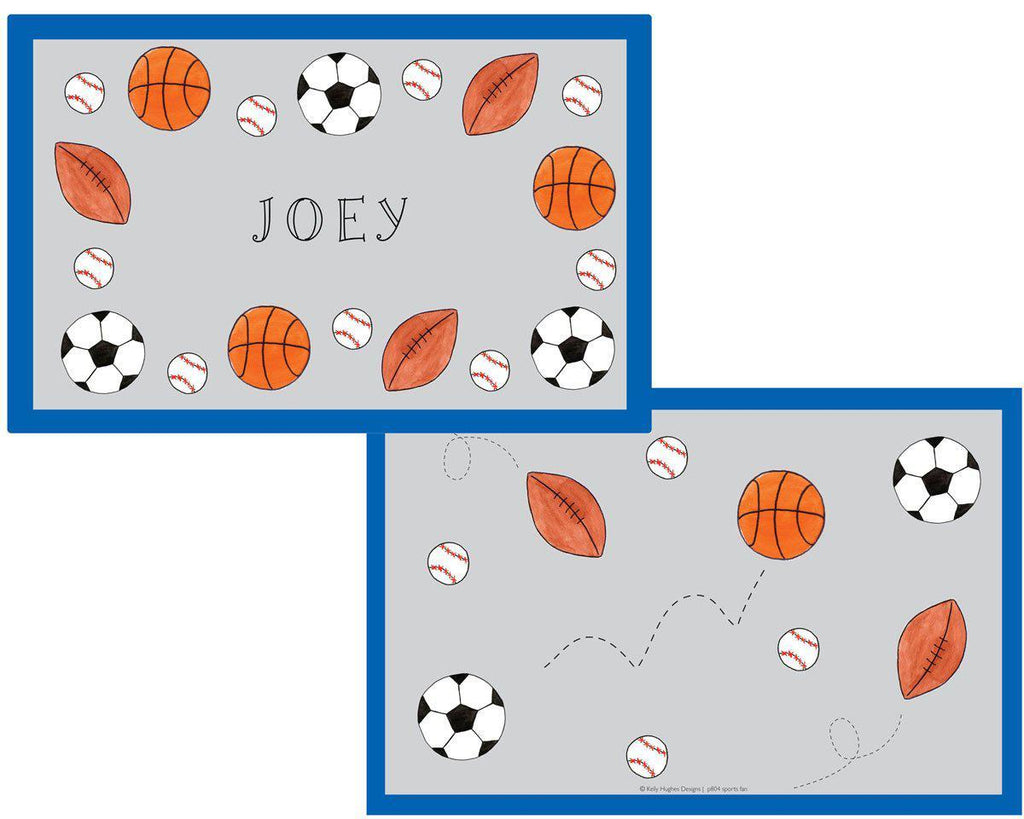 Sports Fan Kids Dinnerware - Kelly Hughes Designs