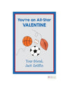 Sports Fan Valentine - Kelly Hughes Designs