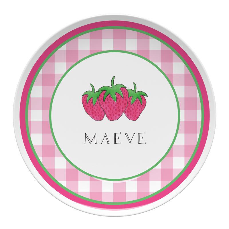 Strawberry Patch Kids Dinnerware - Kelly Hughes Designs