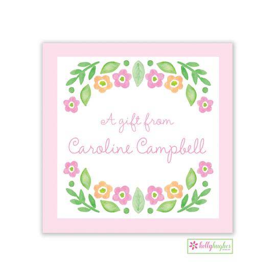 Sweet Floral Kids Calling Card - Kelly Hughes Designs