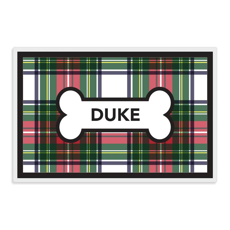 Tartan Plaid Pet Mat - Kelly Hughes Designs