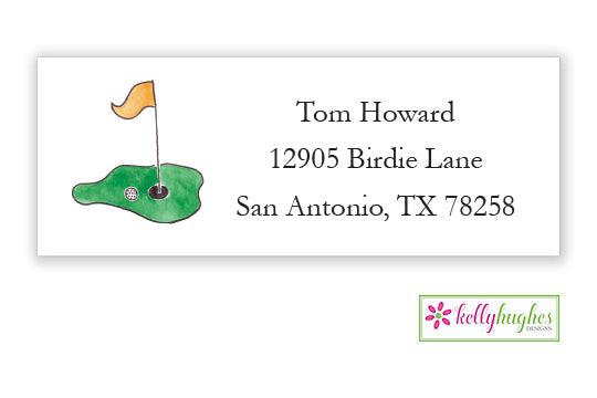 Tee it Up address label - Kelly Hughes Designs