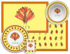 Tom Turkey Kids Dinnerware - Kelly Hughes Designs