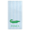 Green Gator beach towel