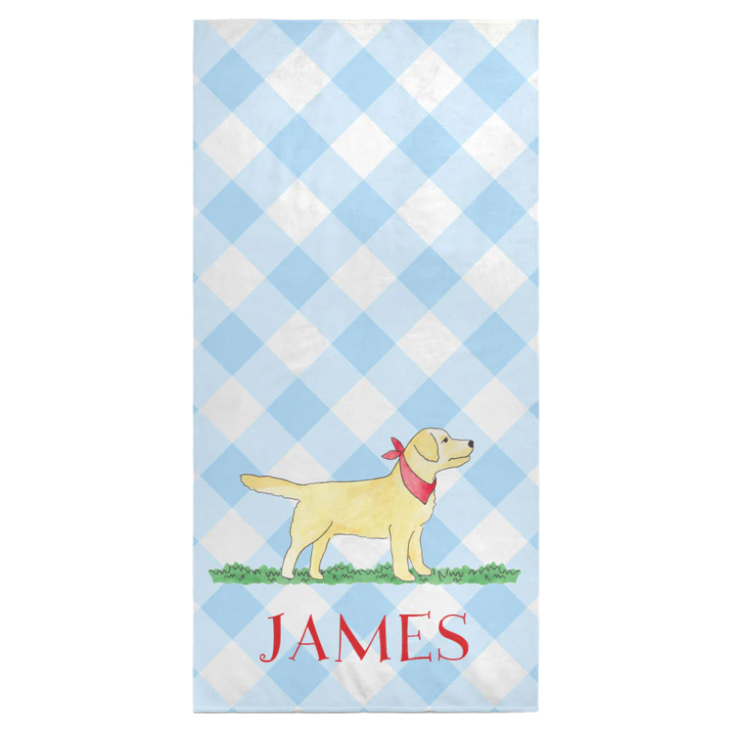 Summer Pup beach towel